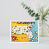 Groeten uit Massachusetts, The Bay State Travel Briefkaart (Staand voorkant)