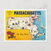 Groeten uit Massachusetts, The Bay State Travel Briefkaart (Voorkant)