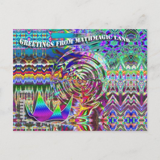 Groeten uit MathMagic Land Briefkaart (Voorkant)