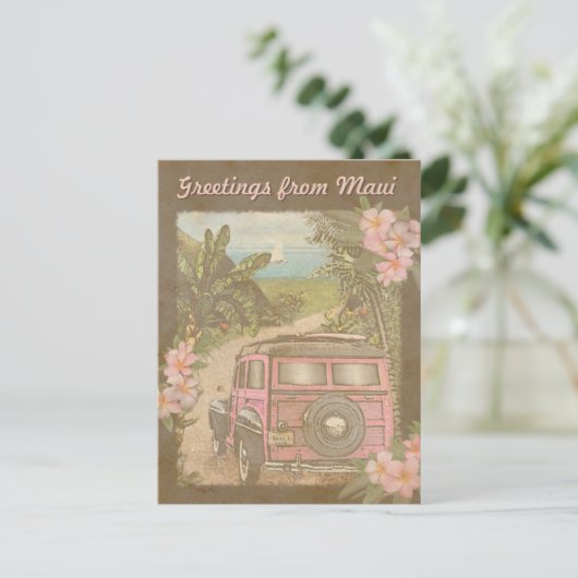 Groeten uit Maui Briefkaart (Staand voorkant)