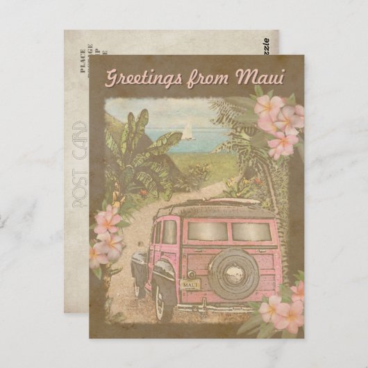 Groeten uit Maui Briefkaart (Voorkant / Achterkant)