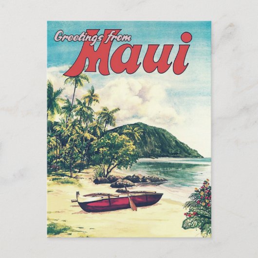 Groeten uit Maui, Briefkaart Hawaï (Voorkant)