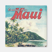Groeten uit Maui, Hawaii Magneet (Voorkant)