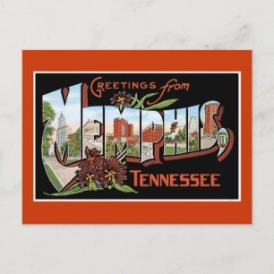 Groeten uit Memphis, Tennessee Briefkaart