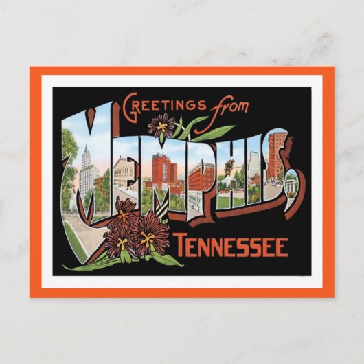 Groeten uit Memphis Tennessee US City Briefkaart (Voorkant)