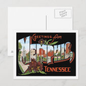 Groeten uit Memphis Tennessee US City Briefkaart (Voorkant / Achterkant)