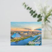 Groeten uit Memphis, Tennessee, Verenigde Staten Briefkaart (Staand voorkant)