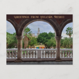 Groeten uit Mérida, Yucatán, Mexico Briefkaart