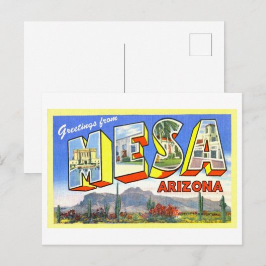  groeten uit Mesa, Arizona, Briefkaart (Voorkant / Achterkant)