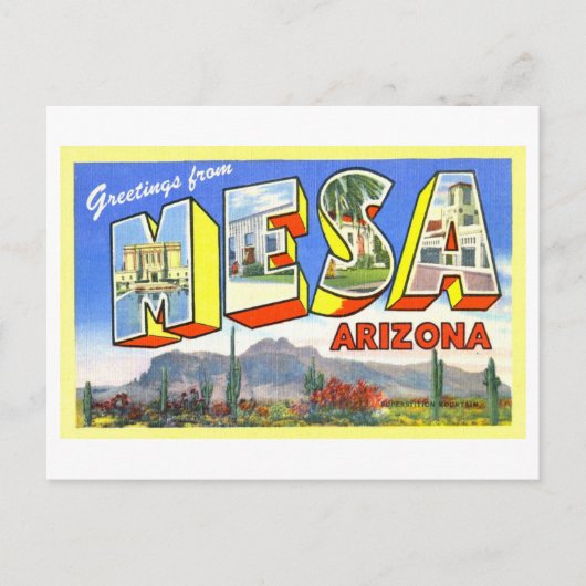  groeten uit Mesa, Arizona, Briefkaart (Voorkant)