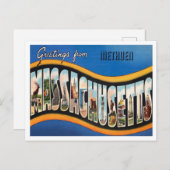Groeten uit Methuen, Massachusetts Travel Briefkaart (Voorkant / Achterkant)