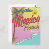 Groeten uit Mexico Beach Florida Briefkaart (Voorkant / Achterkant)