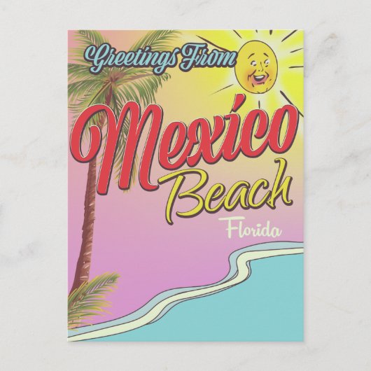 Groeten uit Mexico Beach Florida Briefkaart (Voorkant)