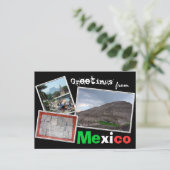 Groeten uit Mexico Briefkaart (Staand voorkant)