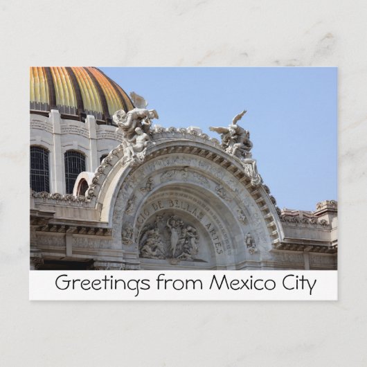 Groeten uit Mexico City Briefkaart (Voorkant)