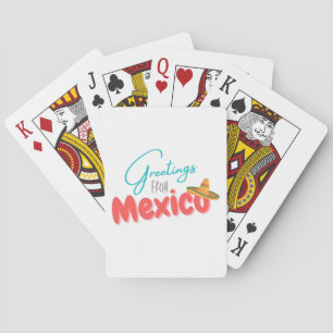 Groeten uit Mexico Pokerkaarten