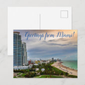 Groeten uit Miami! Ansichtkaart Briefkaart (Voorkant / Achterkant)
