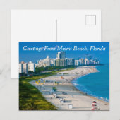 Groeten uit Miami Beach Briefkaart (Voorkant / Achterkant)