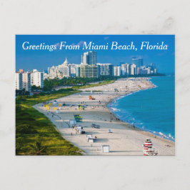 Groeten uit Miami Beach Briefkaart