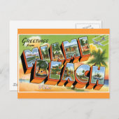 Groeten uit Miami Beach Briefkaart (Voorkant / Achterkant)