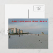 Groeten uit Miami Beach Briefkaart (Voorkant / Achterkant)