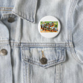 Groeten uit Miami Beach, Fl Ronde Button 5,7 Cm (In situ)