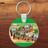 Groeten uit Miami Beach Sleutelhanger (Voorkant)