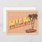  groeten uit Miami Briefkaart (Voorkant / Achterkant)
