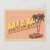  groeten uit Miami Briefkaart (Voorkant)
