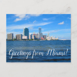 Groeten uit Miami Florida ansichtkaart Briefkaart