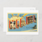  groeten uit Miami, Florida Briefkaart (Voorkant / Achterkant)