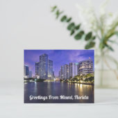Groeten uit Miami, Florida Briefkaart (Staand voorkant)