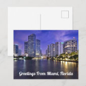 Groeten uit Miami, Florida Briefkaart (Voorkant / Achterkant)