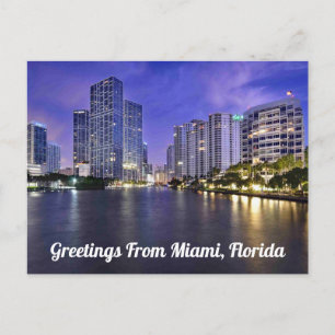 Groeten uit Miami, Florida Briefkaart