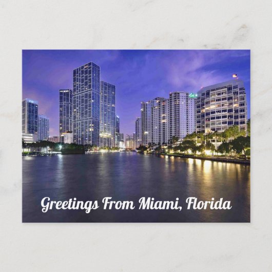 Groeten uit Miami, Florida Briefkaart (Voorkant)