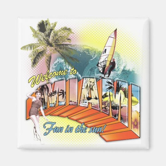 Groeten uit Miami Magneet (Voorkant)