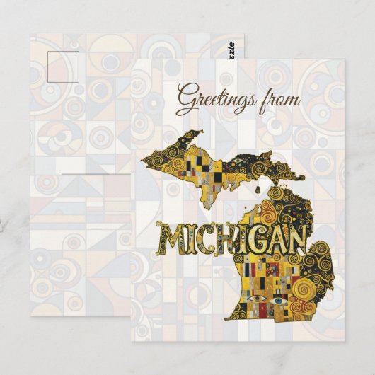 Groeten uit Michigan Briefkaart (Voorkant / Achterkant)