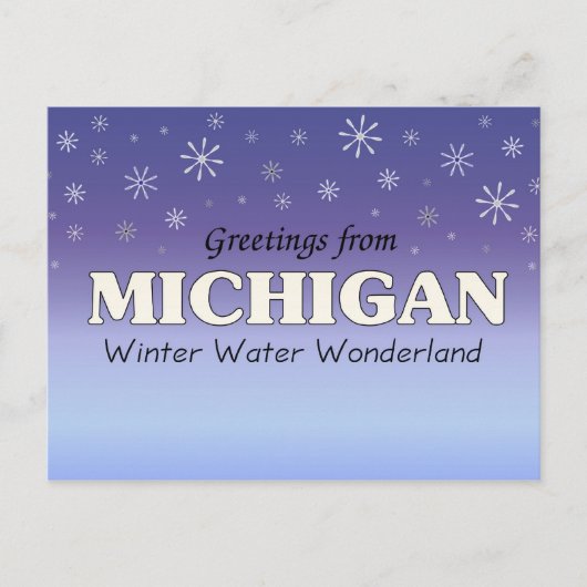 Groeten uit Michigan Briefkaart (Voorkant)