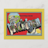  groeten uit Michigan Briefkaart (Voorkant)