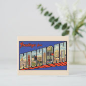 Groeten uit Michigan grote letter ansichtkaart Briefkaart (Staand voorkant)