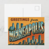 Groeten uit Minneapolis Briefkaart (Voorkant / Achterkant)