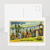  Groeten uit Minnesota Briefkaart (Voorkant / Achterkant)