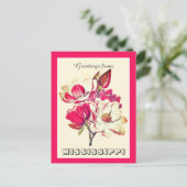 Groeten uit Mississippi Magnolia Briefkaart (Staand voorkant)