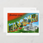 groeten uit Missouri Briefkaart (Voorkant / Achterkant)