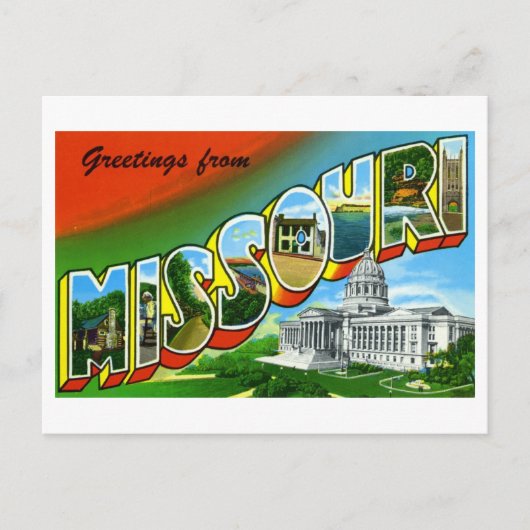  groeten uit Missouri Briefkaart (Voorkant)