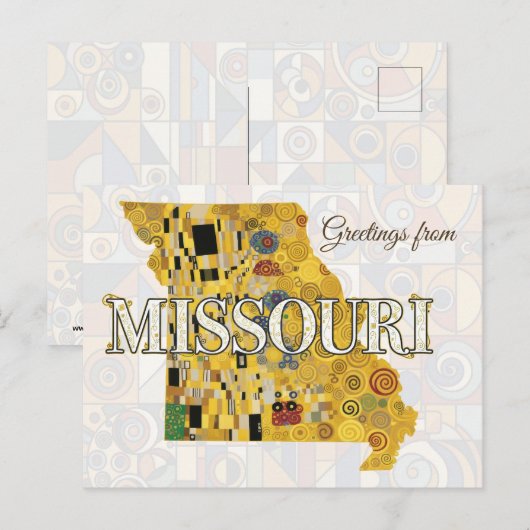 Groeten uit Missouri Briefkaart (Voorkant / Achterkant)