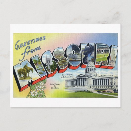  groeten uit Missouri Briefkaart (Voorkant)
