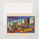 Groeten uit Mobile Alabama Brief Kaart (Voorkant / Achterkant)