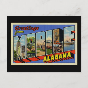Groeten uit Mobile Alabama Briefkaart