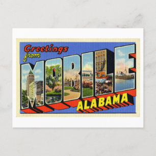 groeten uit Mobile, Alabama Briefkaart